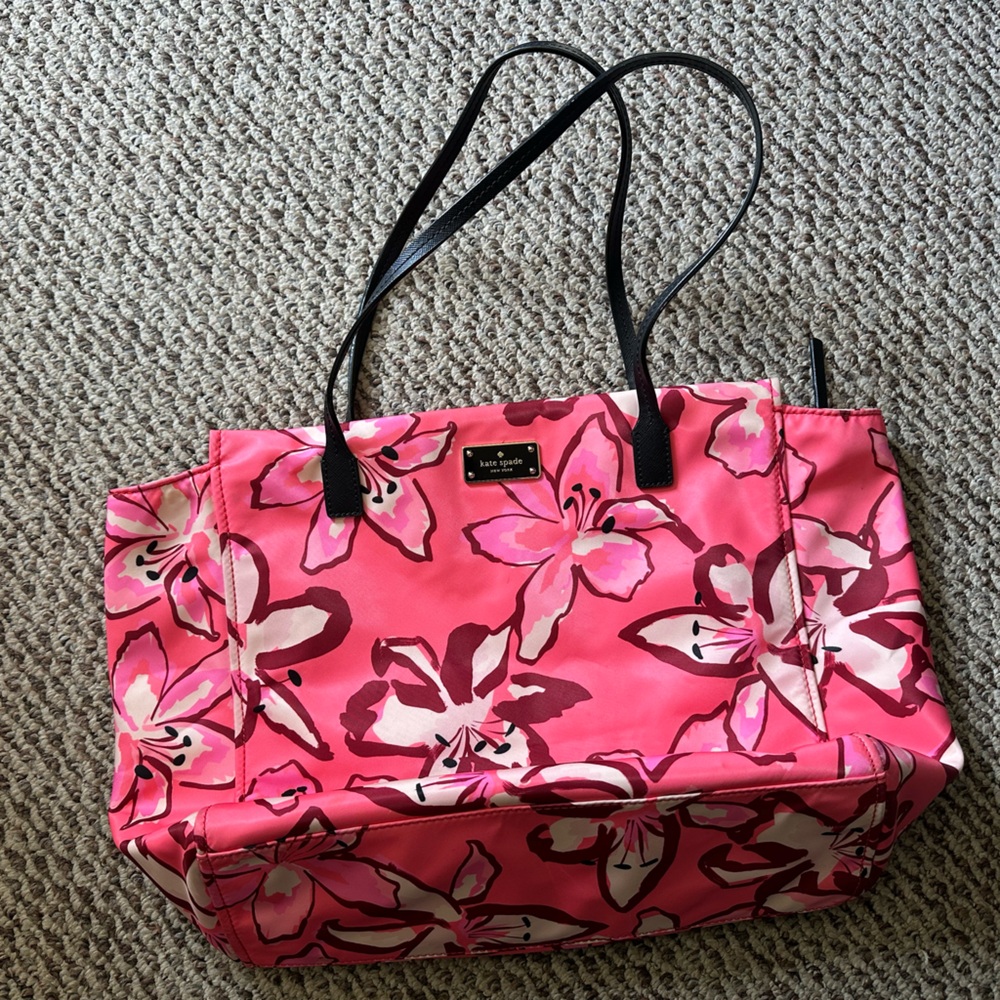 Kate Spade Tiger Lily Zip Closure Tote